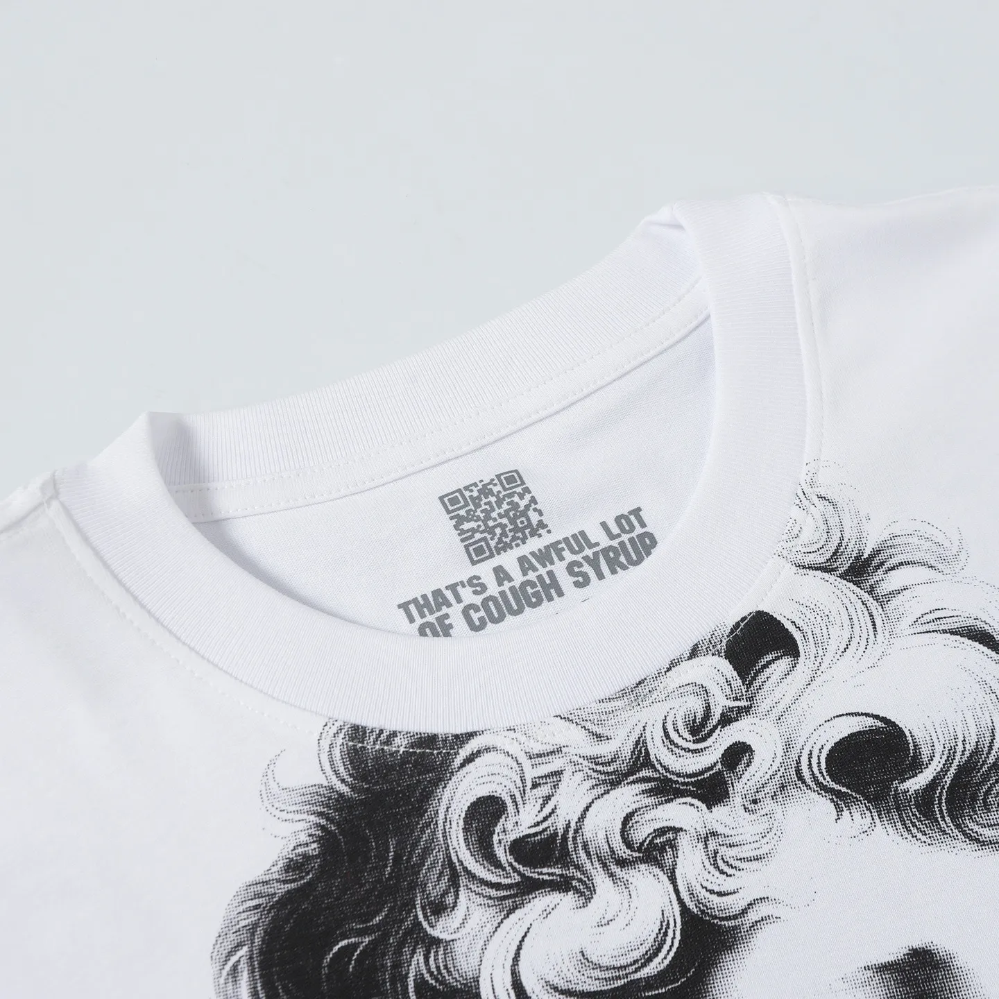 #White I THAT'S A AWFUL LOT OF COUGH SYRUP In Stock Real shot American simple trendy brand loose casual T-shirt Fabric (fabric): 32 counts Weight combed double yarn pure cotton Sizes (size): S-M L X L Color (colour): White, Black